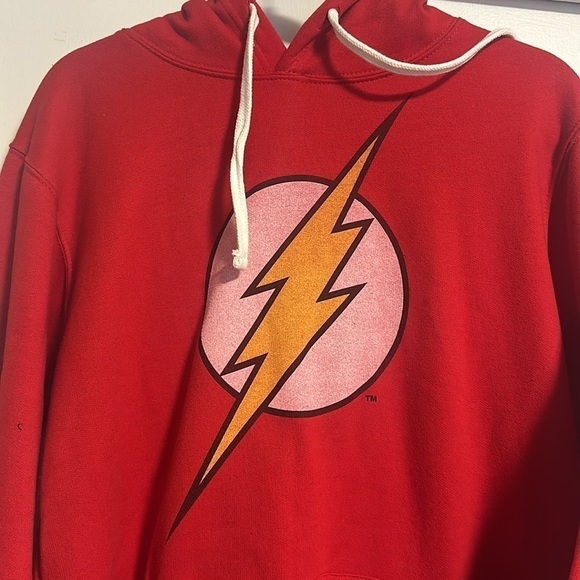 (j)  NWT: DC comics, originals, Flash, Red hoodie, red men medium - Picture 2 of 5
